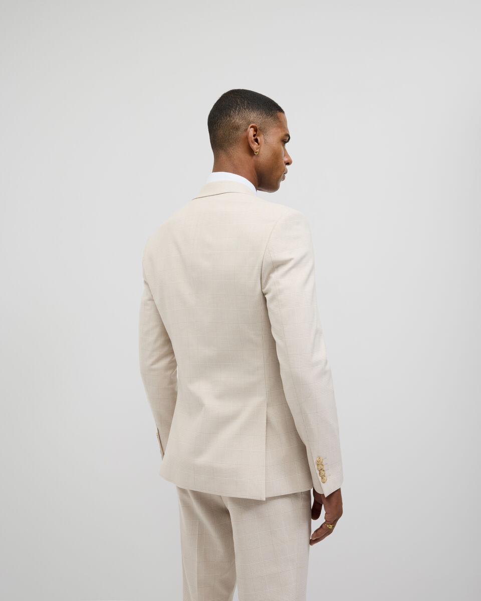 Prince of Wales Check Tailored Jacket, Natural Check, hi-res